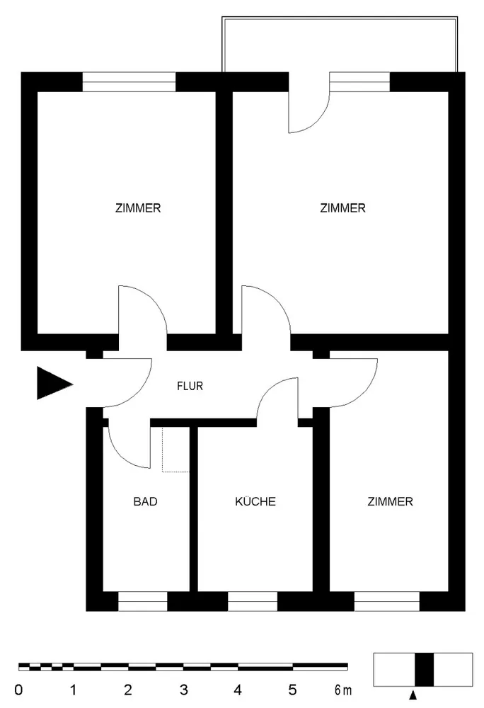 3 Zimmer Wohnung mit 59 m² in Quedlinburg – Bild 3