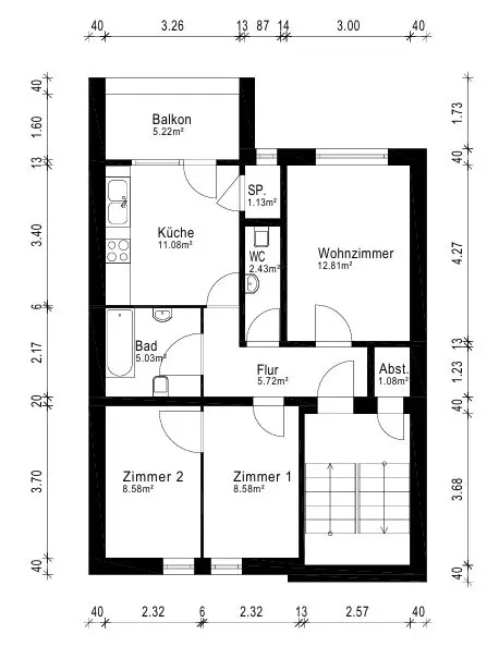 4 Zimmer Wohnung mit 68 m² in Kamp-Lintfort – Bild 8