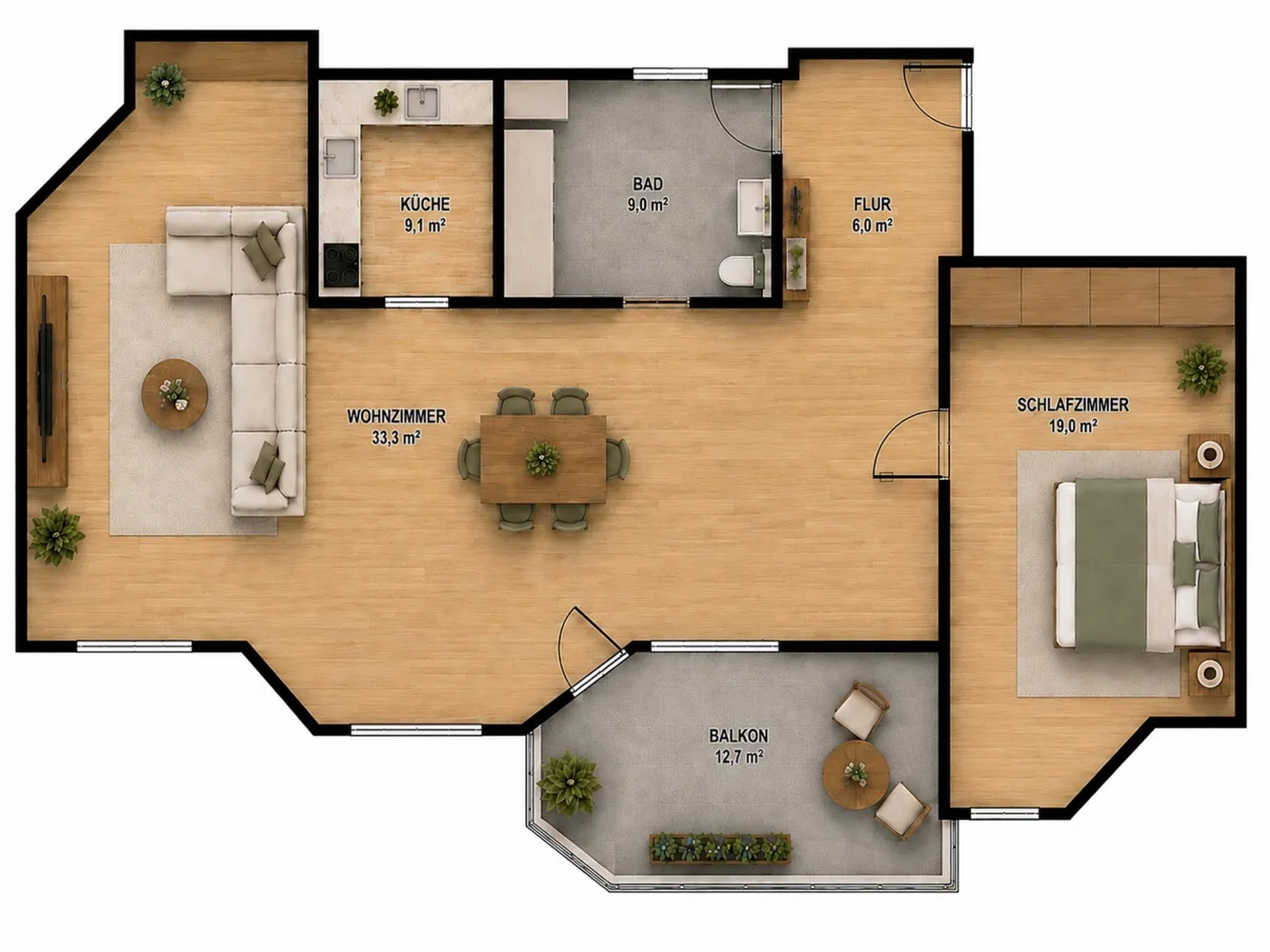 3 Zimmer Wohnung mit 114 m² in Kornwestheim – Bild 7
