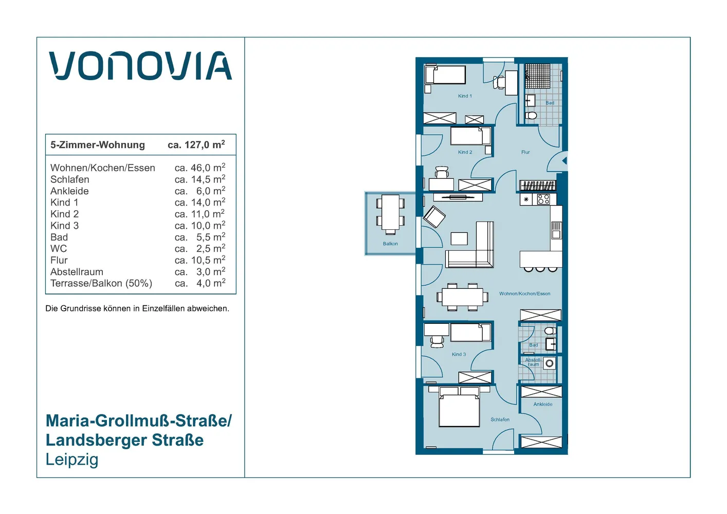 5 Zimmer Wohnung mit 127 m² in Leipzig – Bild 8