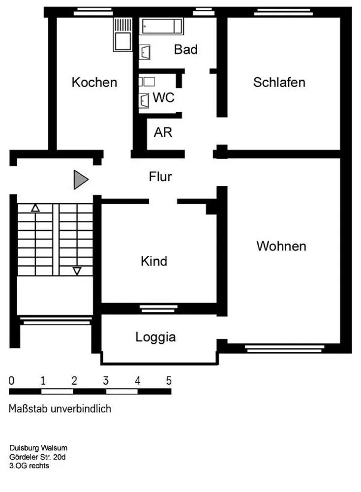 3 room apartment with 71 m² in Duisburg – Photo 4