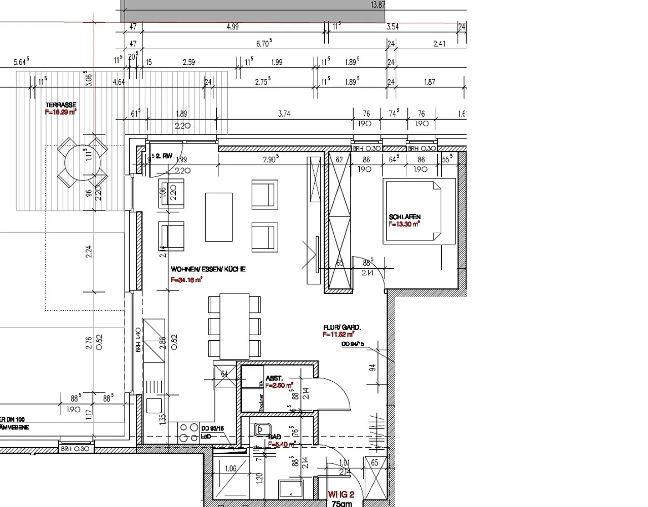 2 Zimmer Wohnung mit 75 m² in Münster – Bild 2