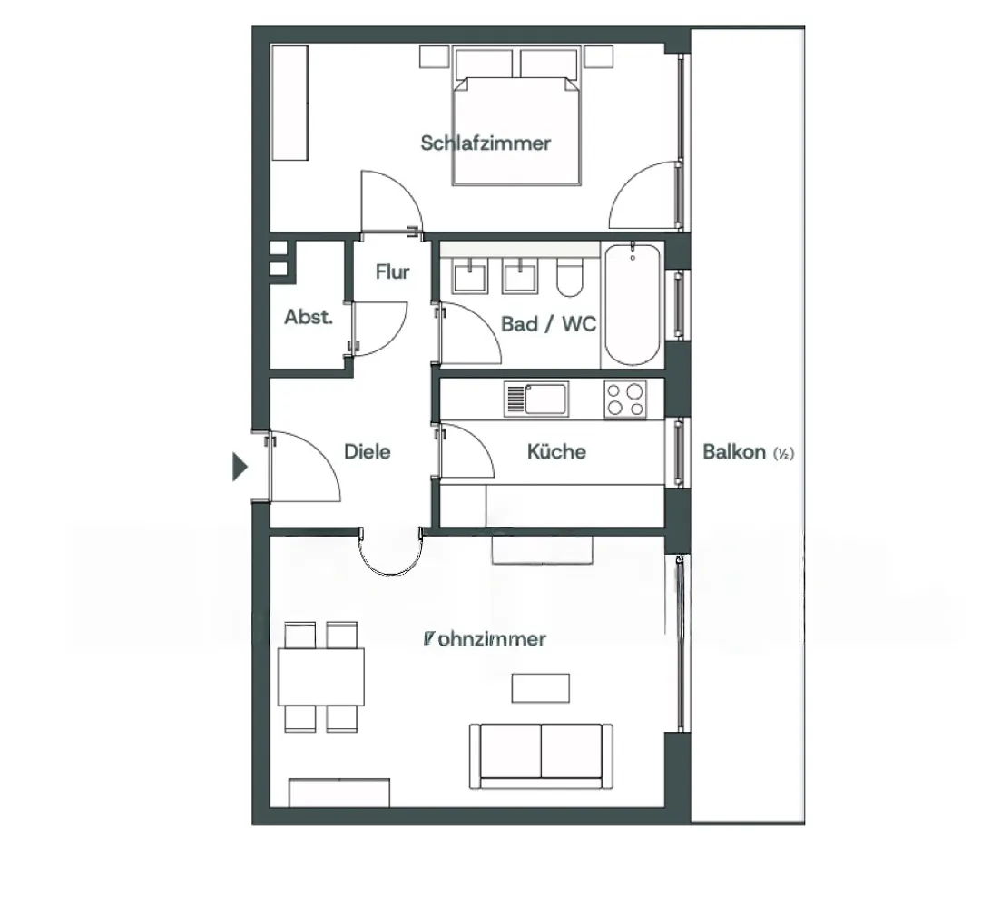 2 Zimmer Wohnung mit 73 m² in München – Bild 7