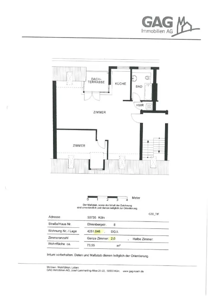 2 Zimmer Wohnung mit 74 m² in Köln – Bild 10