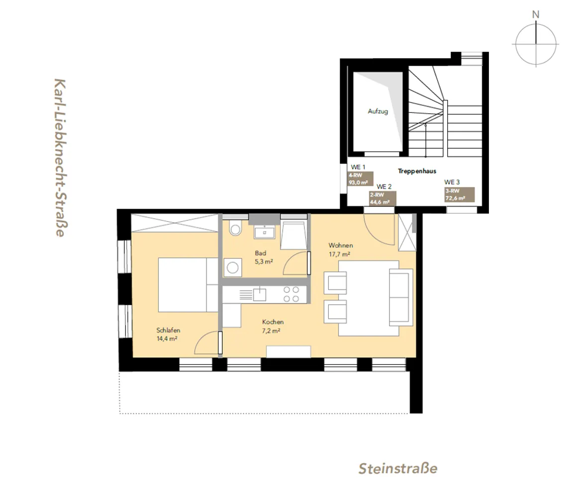 2 Zimmer Wohnung mit 45 m² in Leipzig – Bild 6