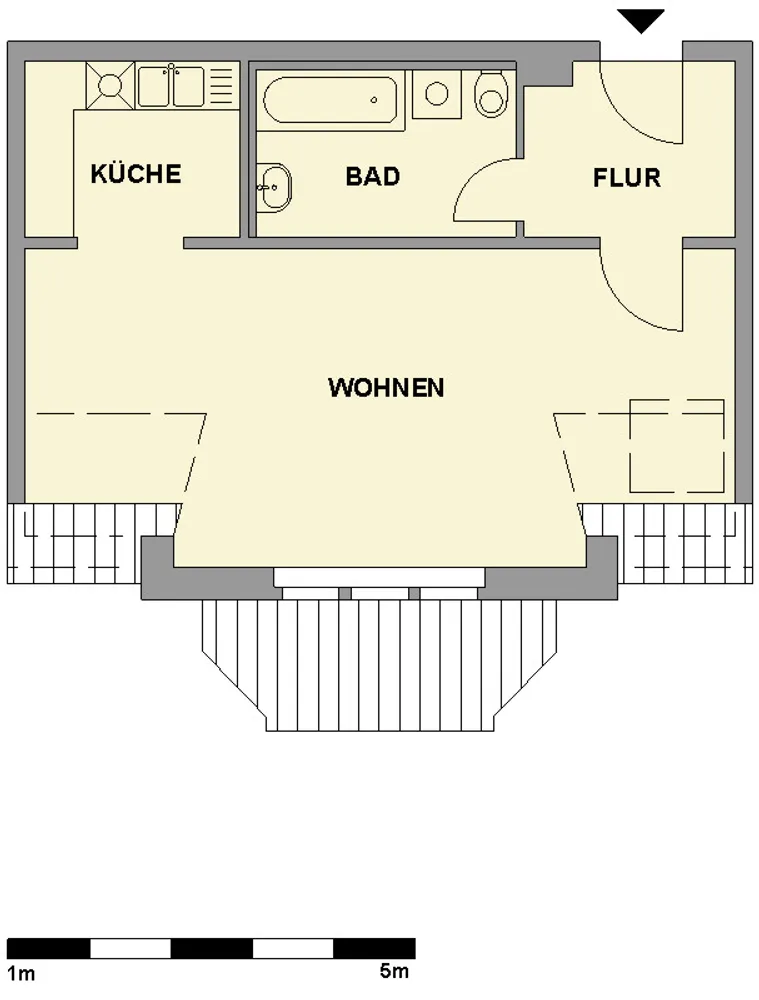 1 Zimmer Wohnung mit 41 m² in Chemnitz – Bild 2