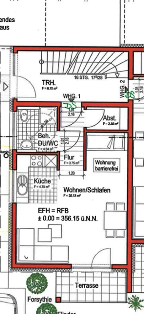 2 Zimmer Wohnung mit 44 m² in Metzingen – Bild 2