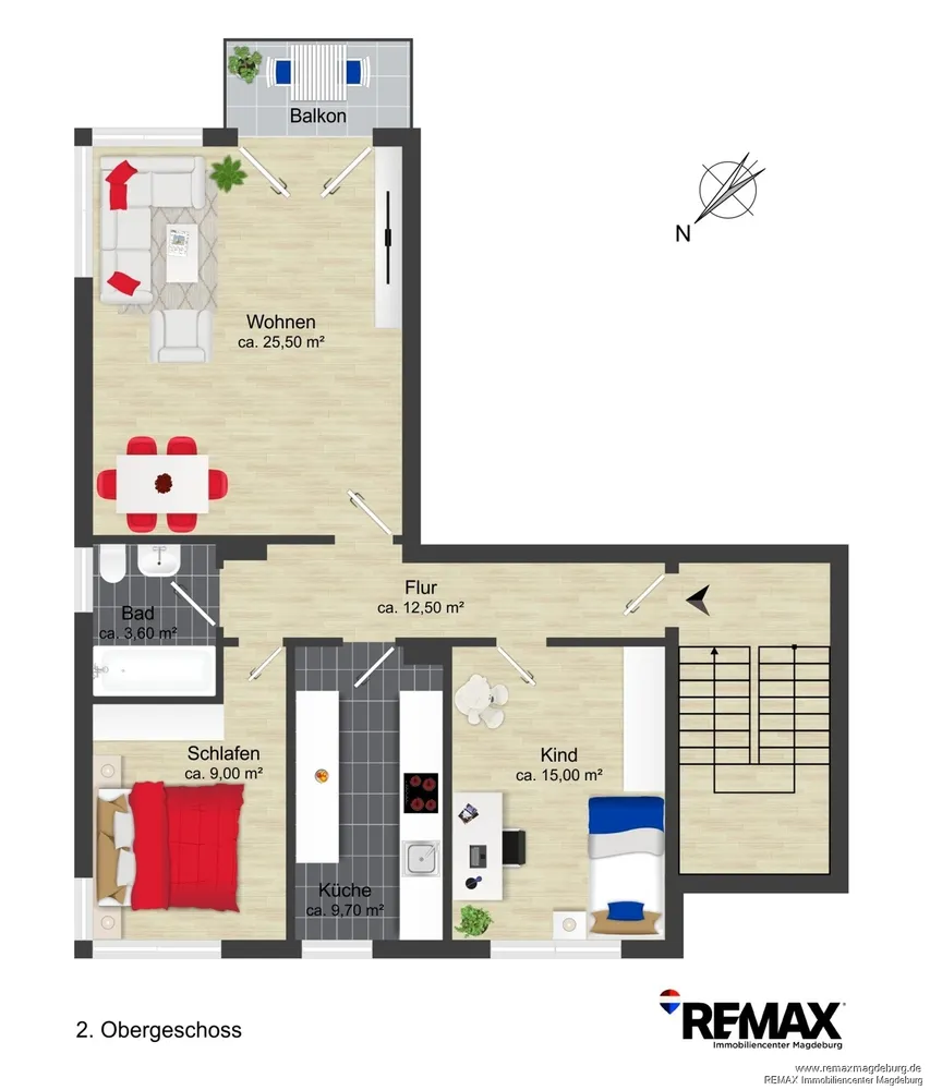 3 Zimmer Wohnung mit 74 m² in Magdeburg – Bild 11