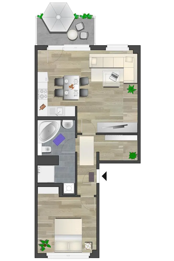 2 Zimmer Wohnung mit 56 m² in Chemnitz – Bild 7