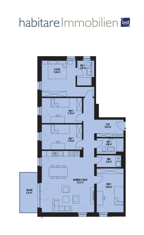 5 room apartment with 123 m² in Königs Wusterhausen – Photo 11