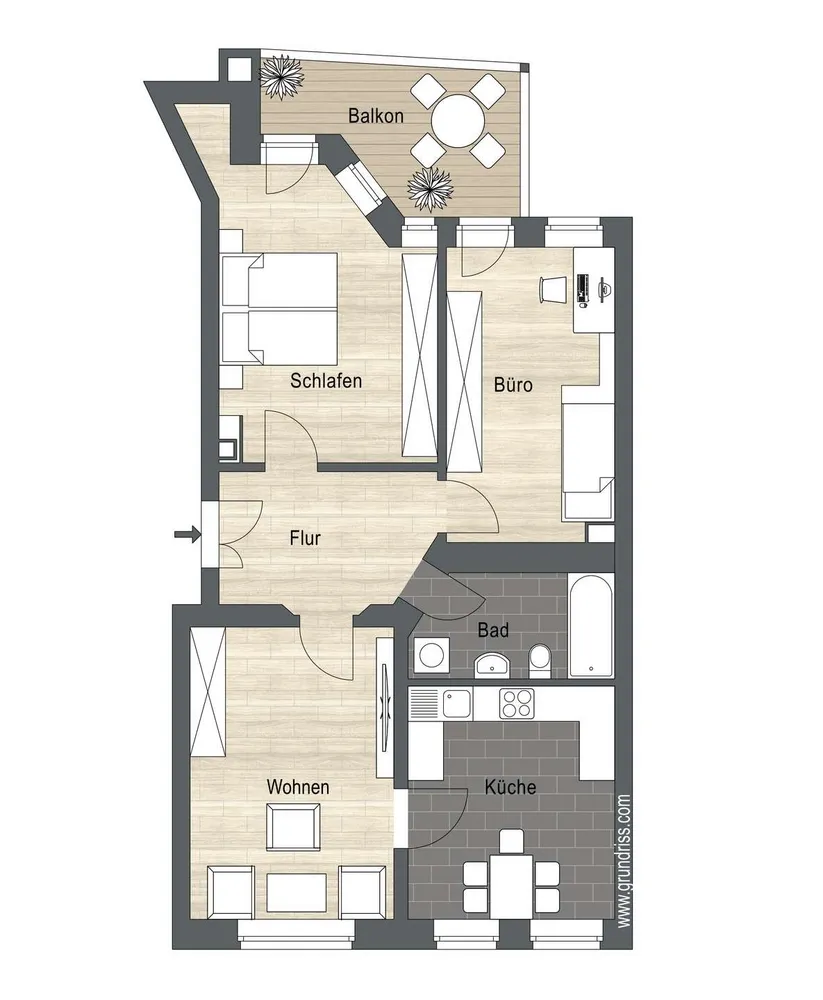 4 room apartment with 95 m² in Leipzig – Photo 4