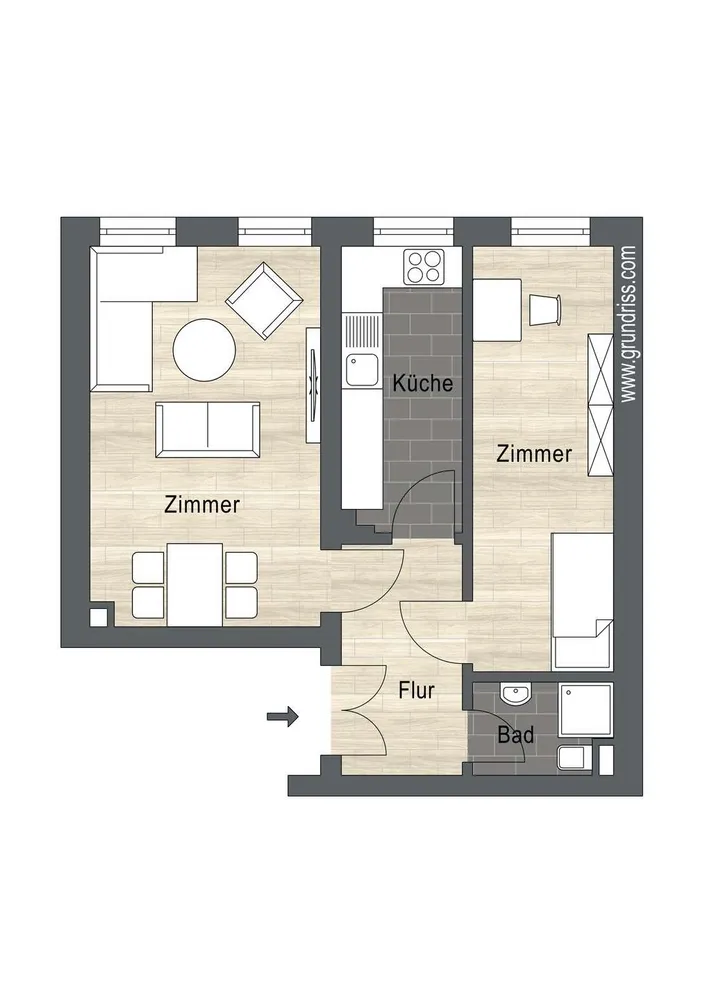 2 Zimmer Wohnung mit 50 m² in Leipzig – Bild 4