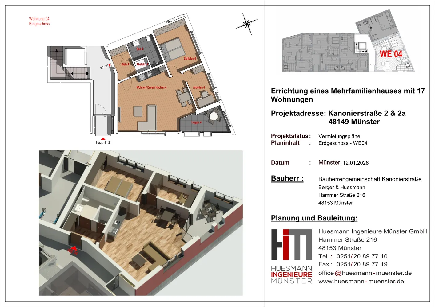 3 Zimmer Wohnung mit 79 m² in Münster – Bild 8