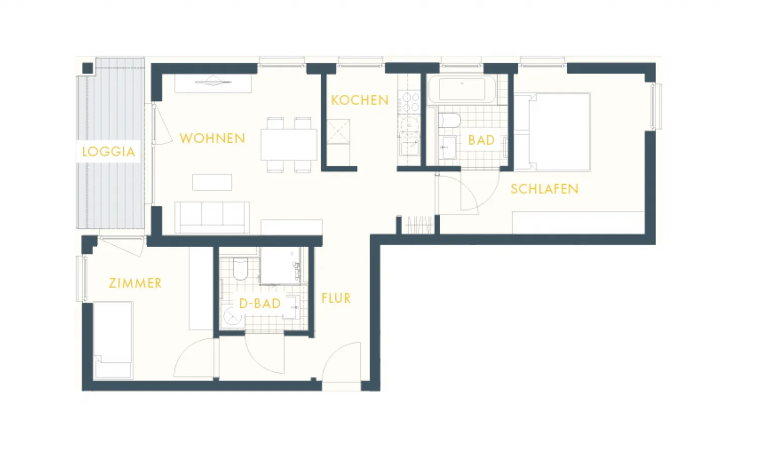 3 Zimmer Wohnung mit 77 m² in Berlin – Bild 3