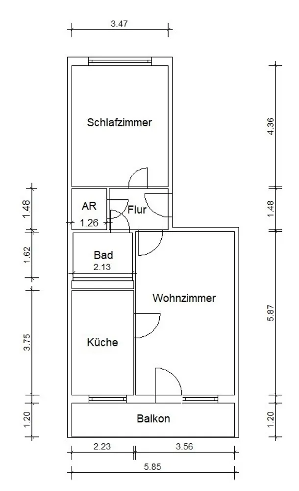 2 room apartment with 56 m² in Magdeburg – Photo 8