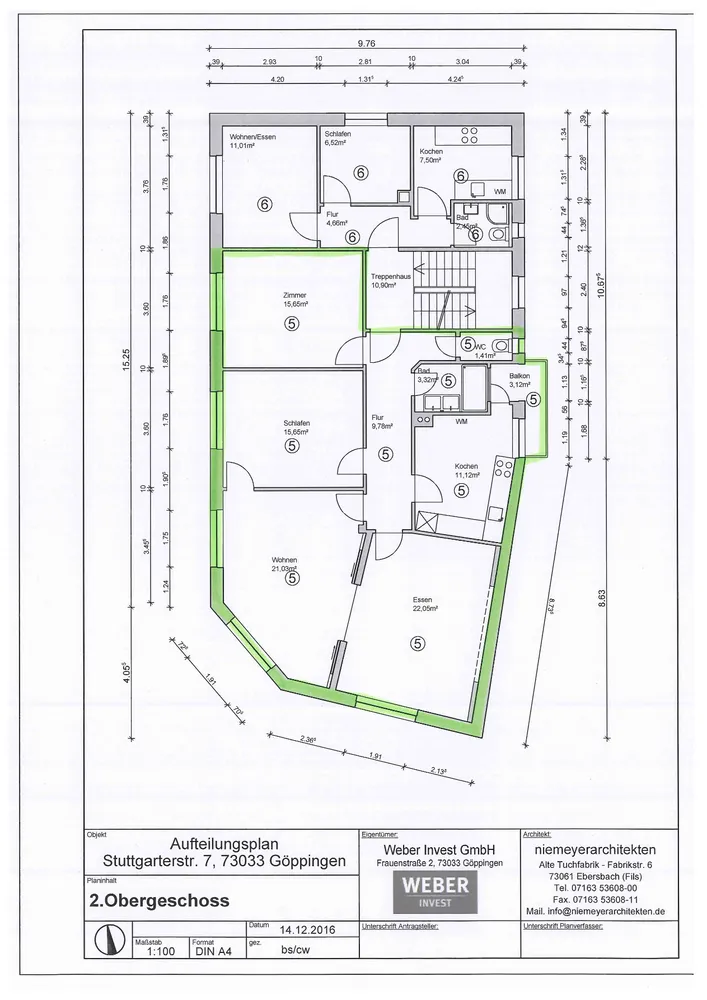 4 Zimmer Wohnung mit 105 m² in Göppingen – Bild 7