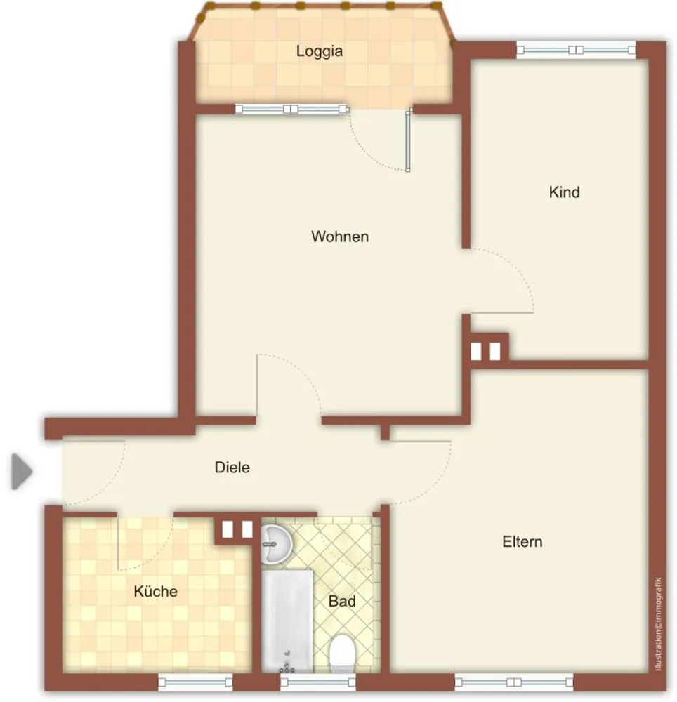 3 room apartment with 51 m² in Mönchengladbach – Photo 8