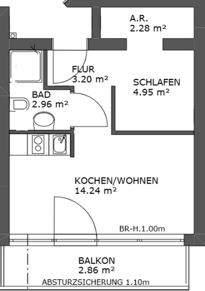 1 Zimmer Wohnung mit 30 m² in Dortmund – Bild 5