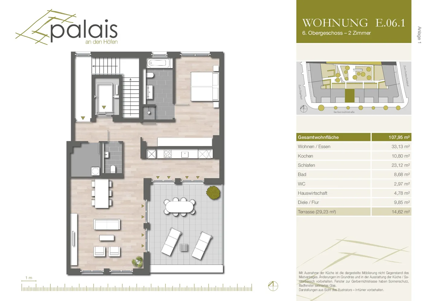 2 Zimmer Wohnung mit 108 m² in Frankfurt am Main – Bild 8