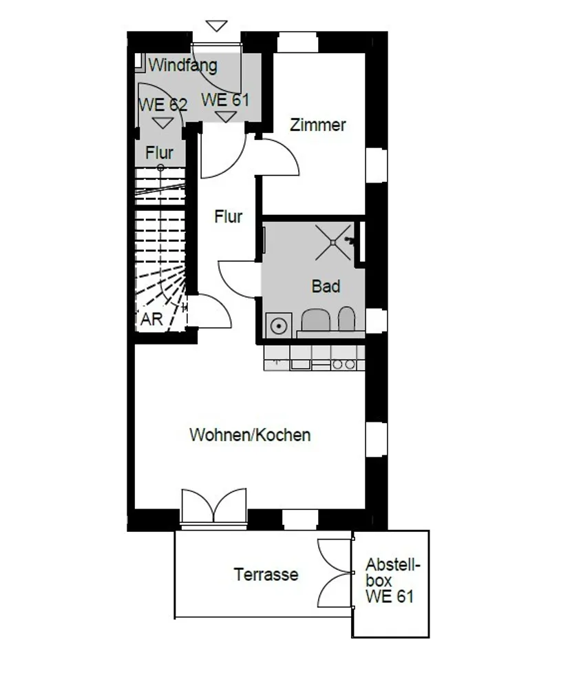 2 Zimmer Wohnung mit 46 m² in Hamburg – Bild 2