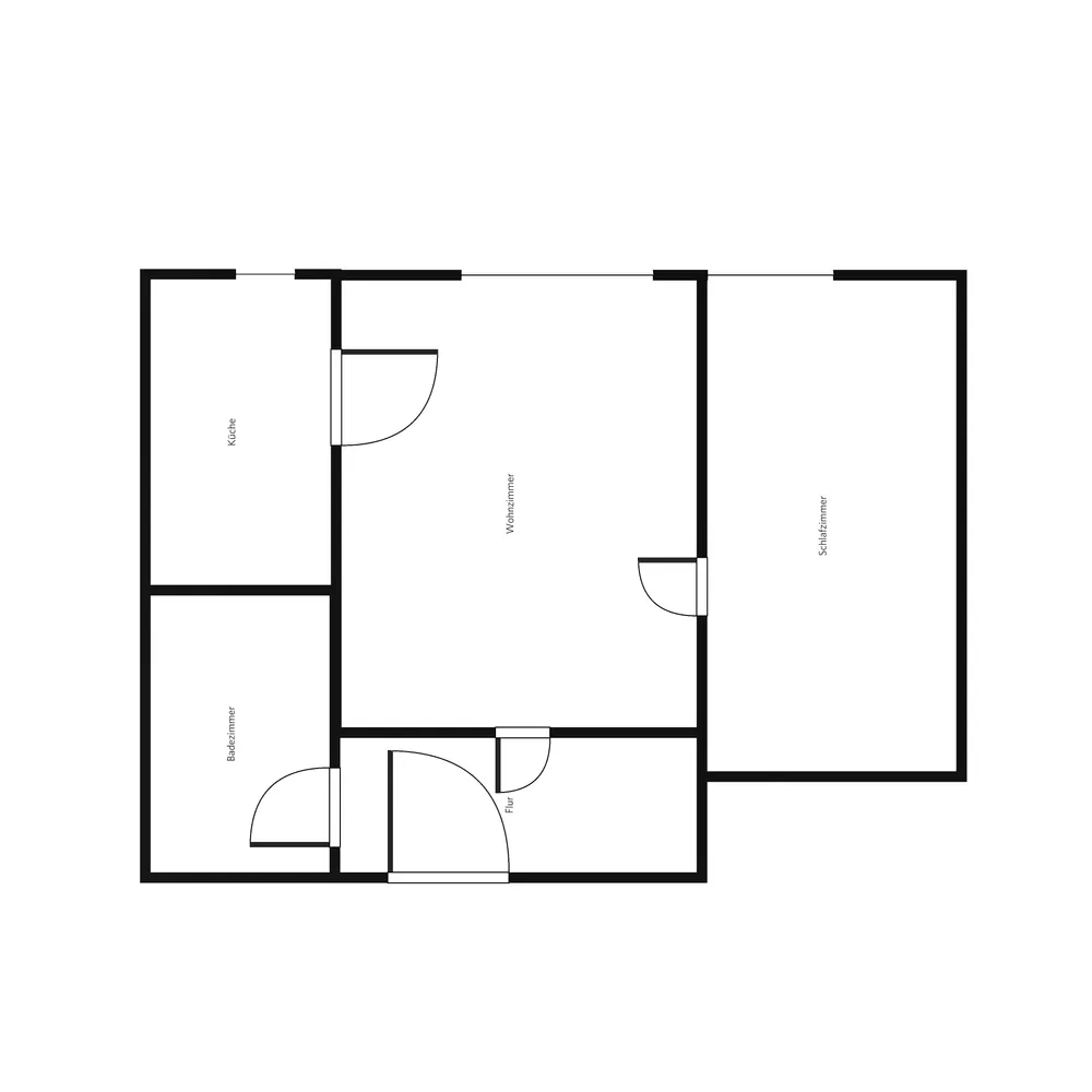 2 Zimmer Wohnung mit 40 m² in Hamburg – Bild 1