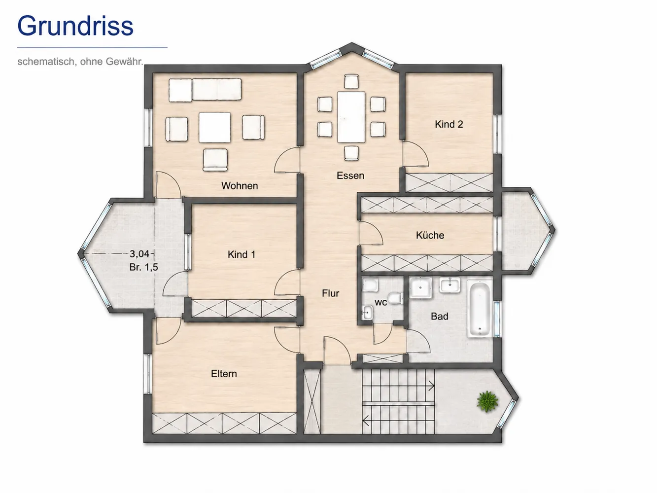 5 Zimmer Wohnung mit 100 m² in Stuttgart – Bild 9
