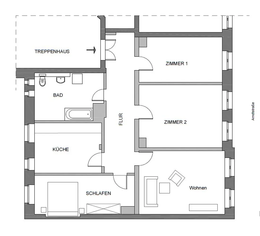 4 Zimmer Wohnung mit 103 m² in Leipzig – Bild 3