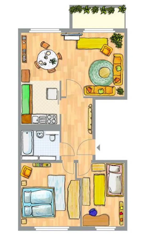 3 Zimmer Wohnung mit 57 m² in Wittenberg – Bild 4