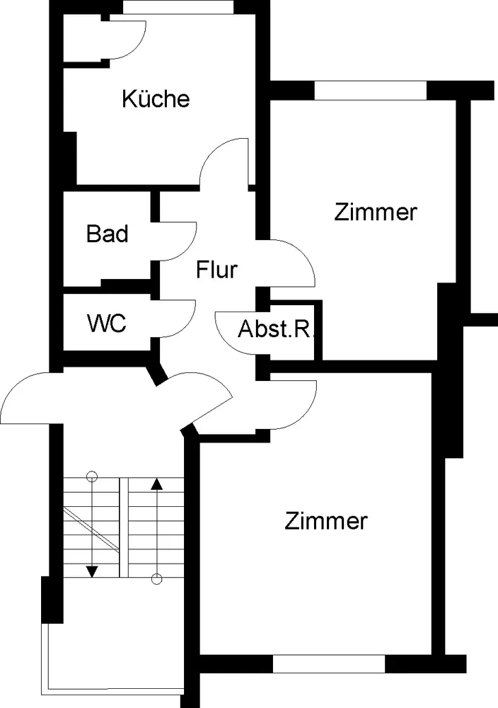 3 Zimmer Wohnung mit 60 m² in Duisburg – Bild 1