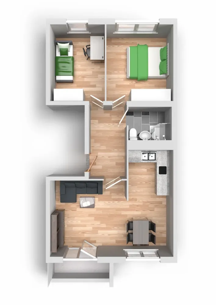 3 Zimmer Wohnung mit 58 m² in Halle (Saale) – Bild 11