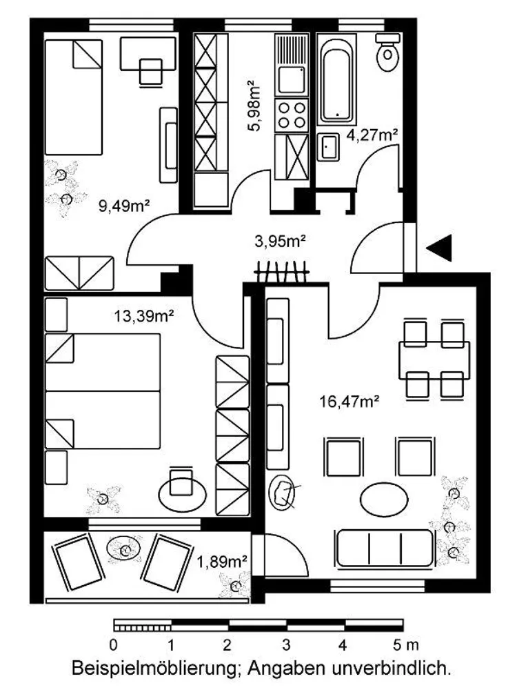 3 room apartment with 55 m² in Hanau – Photo 2