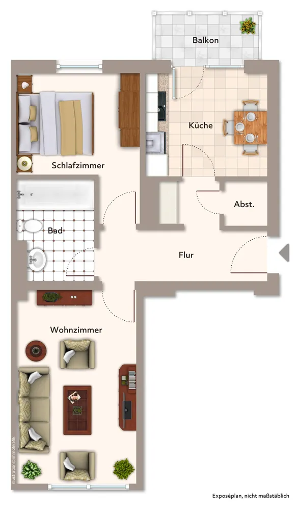 2 room apartment with 63 m² in Magdeburg – Photo 8