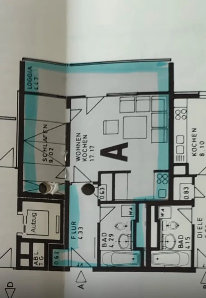 2 Zimmer Wohnung mit 41 m² in München – Bild 2