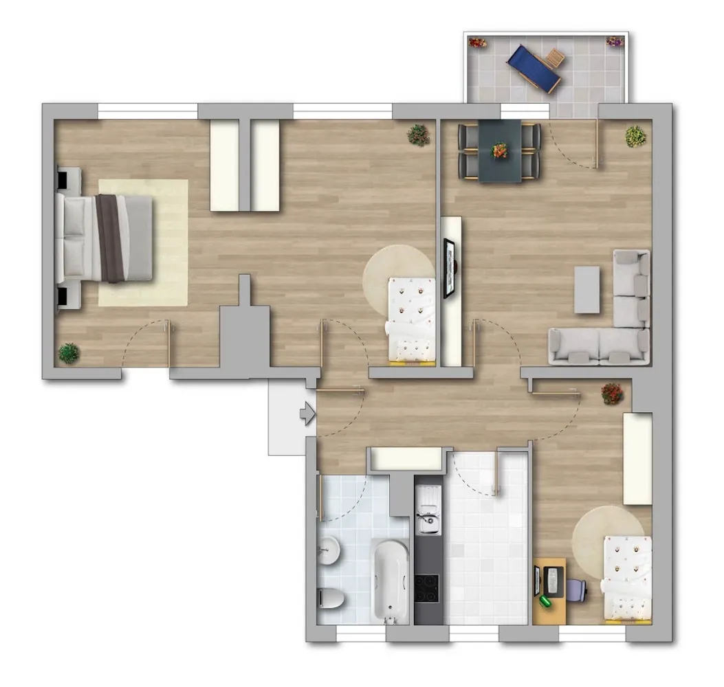 4 Zimmer Wohnung mit 73 m² in Merseburg – Bild 8