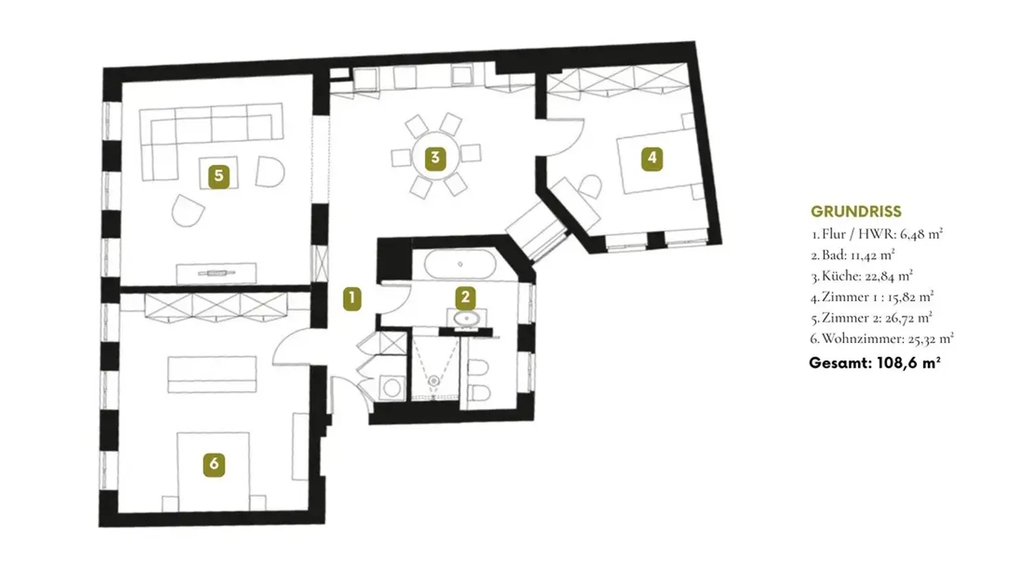 3 room apartment with 110 m² in Berlin – Photo 2