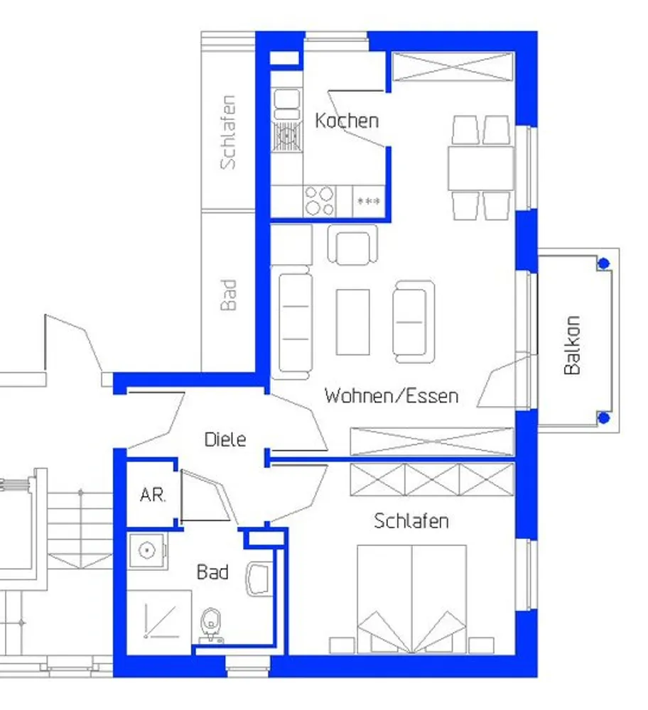 2 Zimmer Wohnung mit 62 m² in Münster – Bild 9