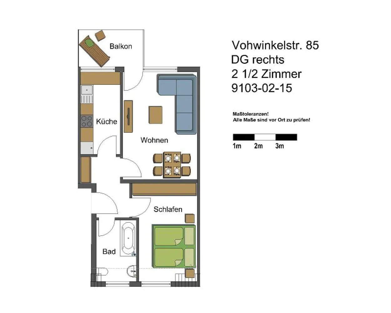 3 Zimmer Wohnung mit 48 m² in Gelsenkirchen – Bild 6