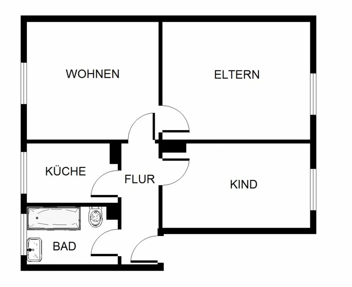4 Zimmer Wohnung mit 72 m² in Gelsenkirchen – Bild 2