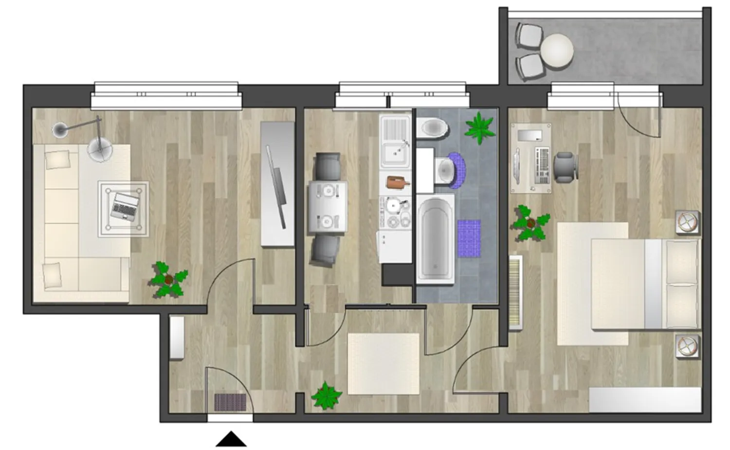 2 Zimmer Wohnung mit 63 m² in Chemnitz – Bild 7