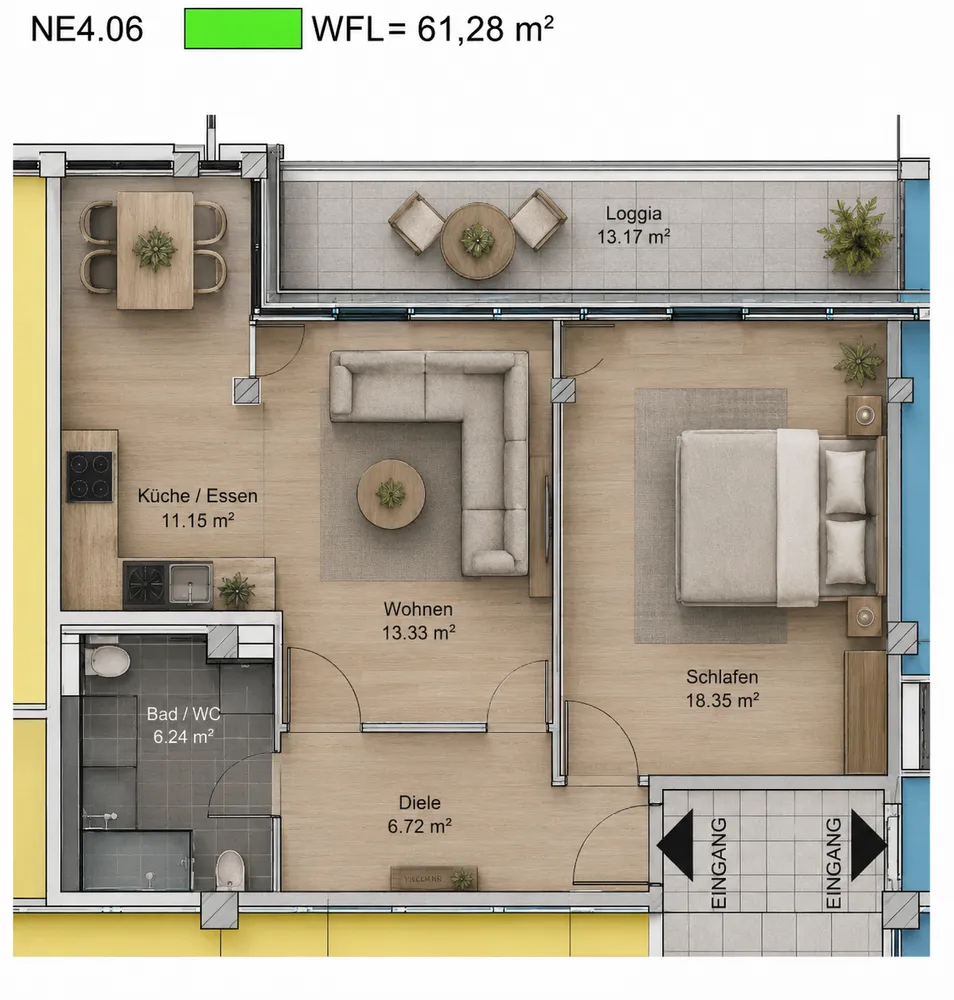 2 Zimmer Wohnung mit 61 m² in München – Bild 10