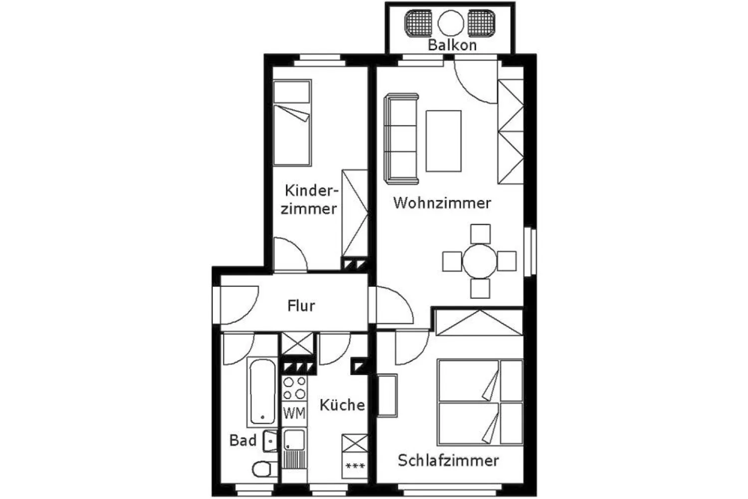 3 Zimmer Wohnung mit 57 m² in Plauen – Bild 7