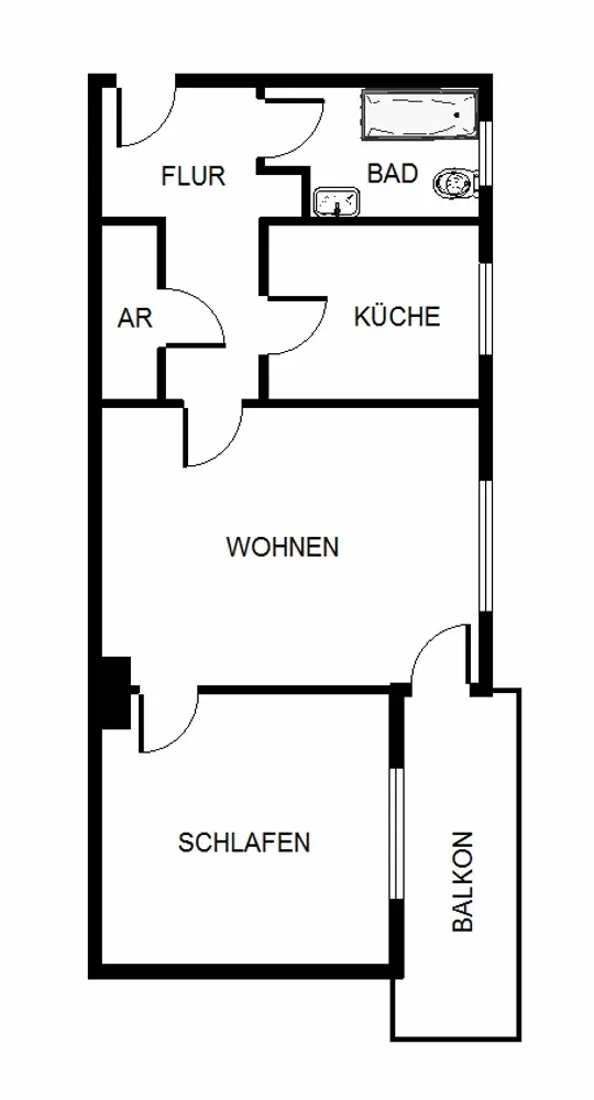 3 Zimmer Wohnung mit 62 m² in Bochum – Bild 2