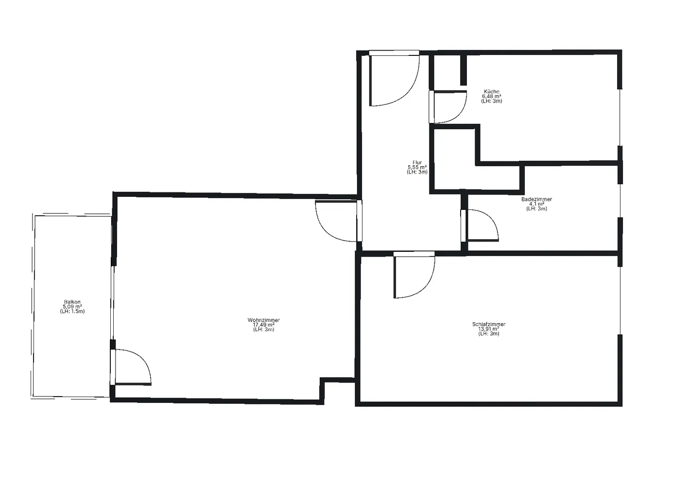 2 room apartment with 54 m² in Berlin – Photo 6