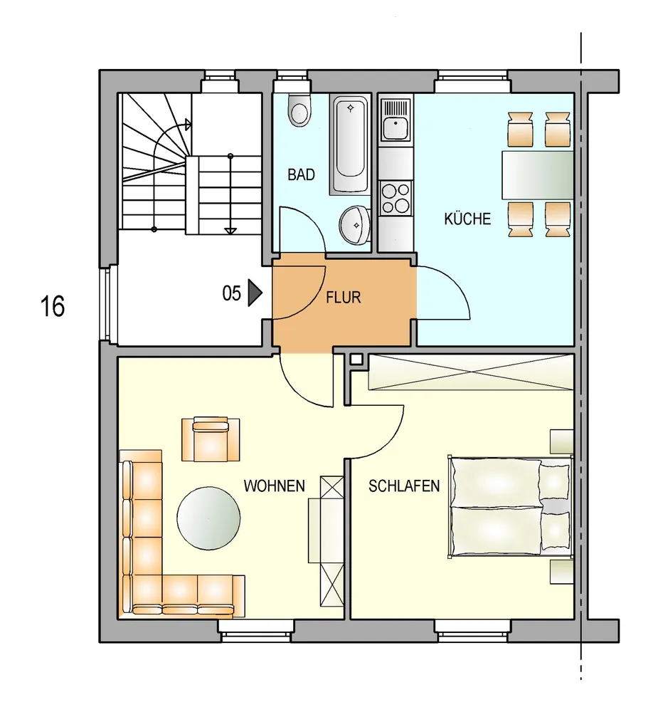 2 Zimmer Wohnung mit 53 m² in Remscheid – Bild 2