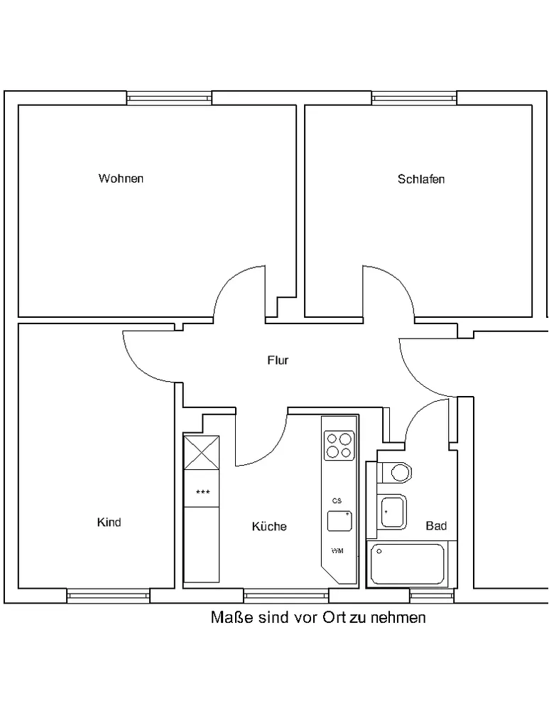 3 Zimmer Wohnung mit 63 m² in Braunschweig – Bild 3