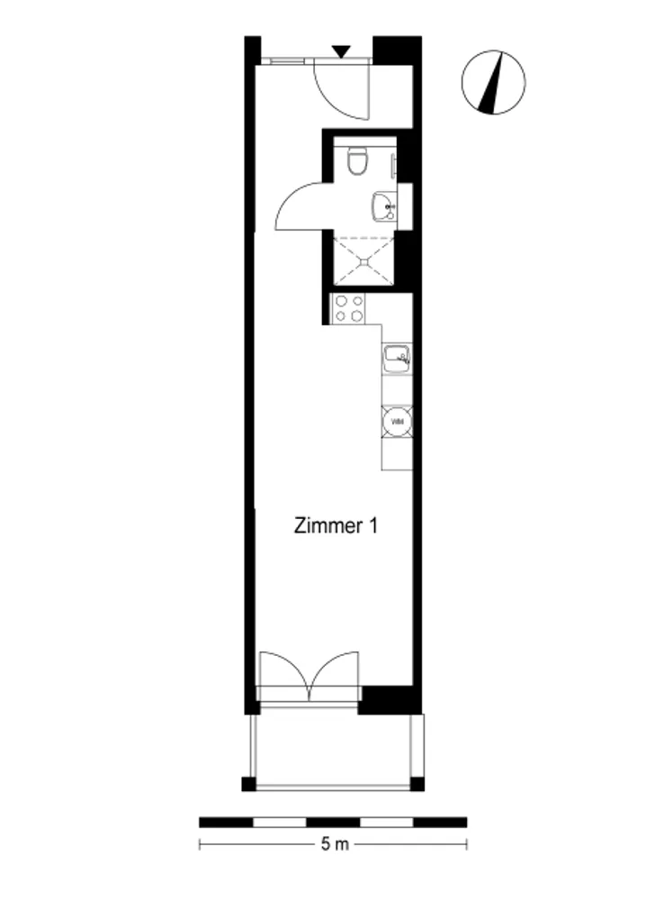 1 Zimmer Wohnung mit 35 m² in Berlin – Bild 2