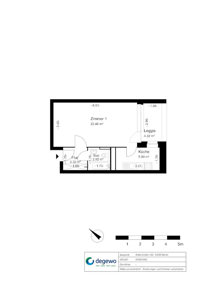1 Zimmer Wohnung mit 36 m² in Berlin – Bild 9