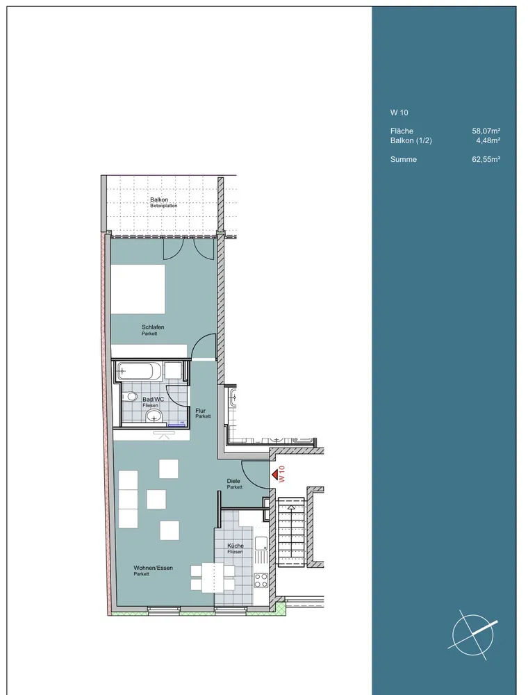 2 Zimmer Wohnung mit 62 m² in Stuttgart – Bild 9
