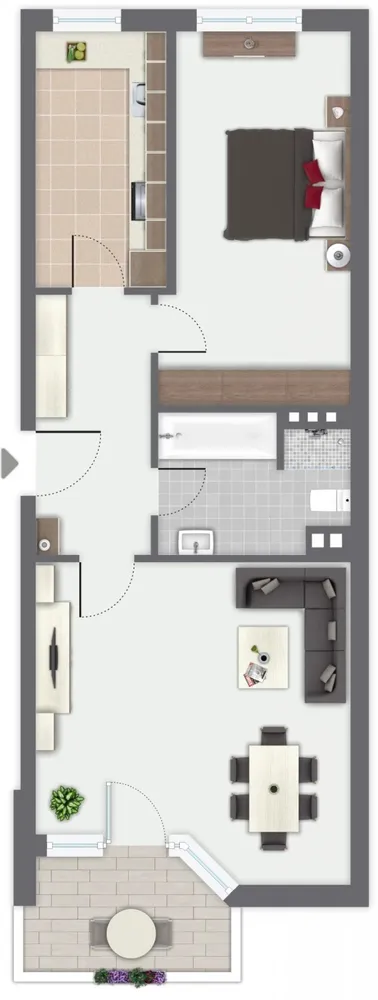 2 Zimmer Wohnung mit 67 m² in Köln – Bild 8