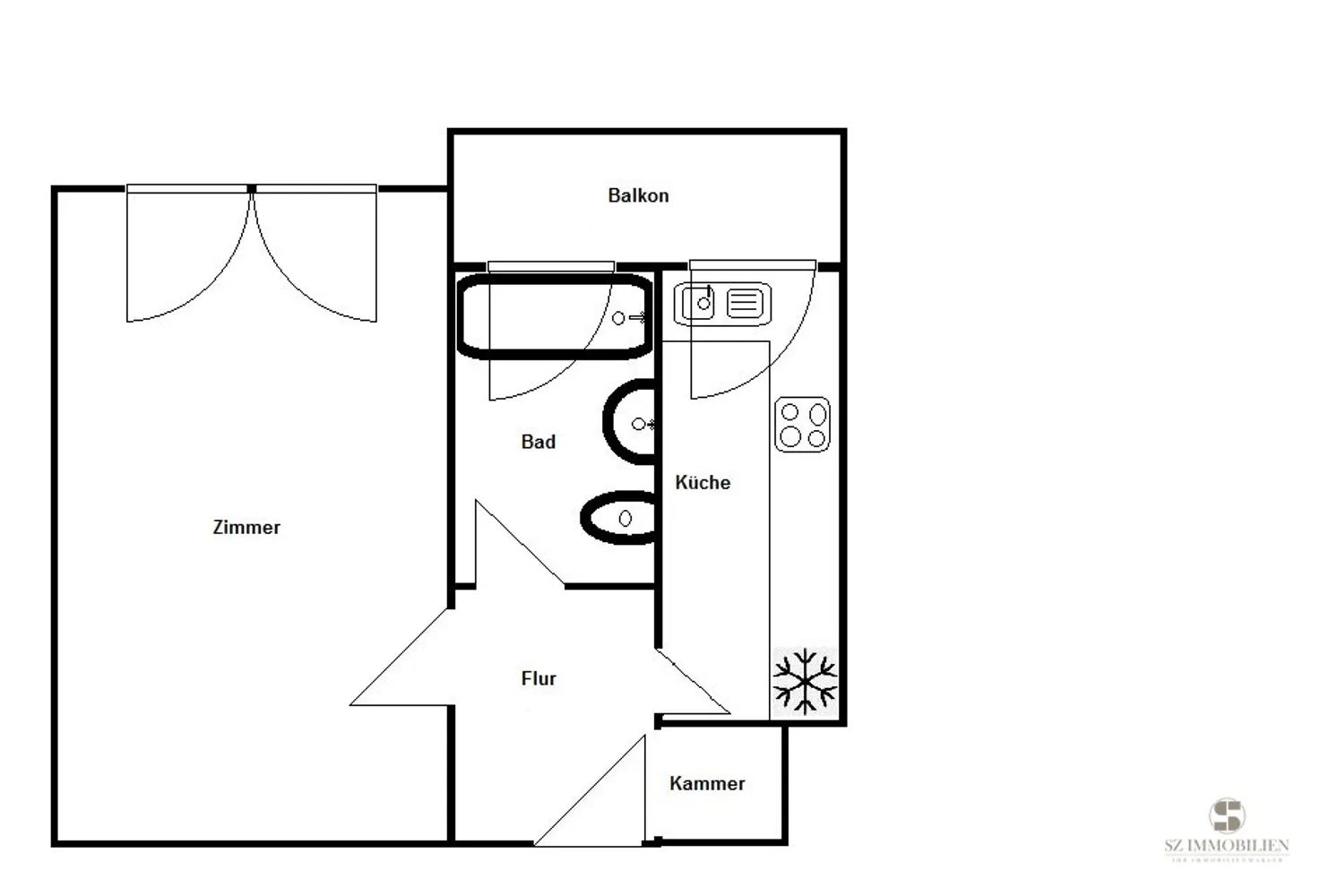 1 Zimmer Wohnung mit 42 m² in Frankfurt am Main – Bild 4